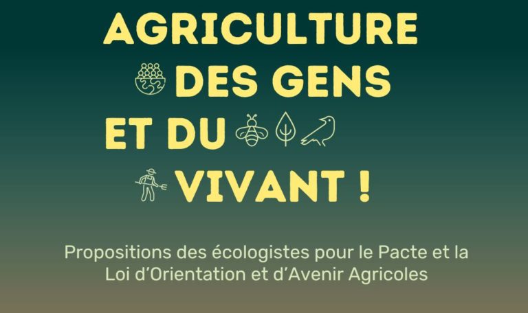 Pour une agriculture des gens et du vivant