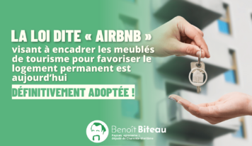 Adoption de la loi « Airbnb »